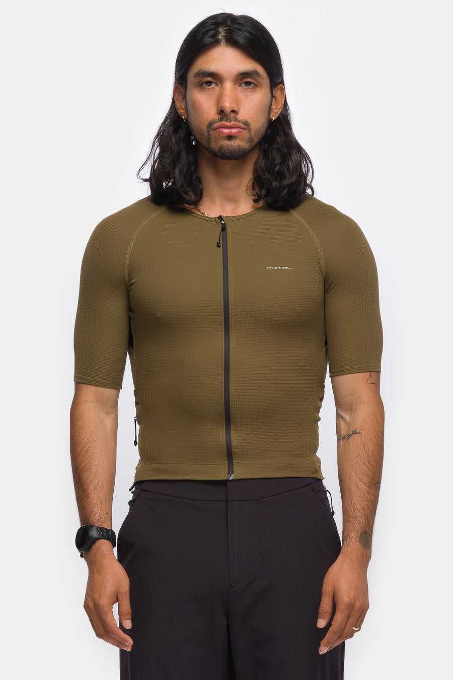 Range Light Jersey in Dark Olive