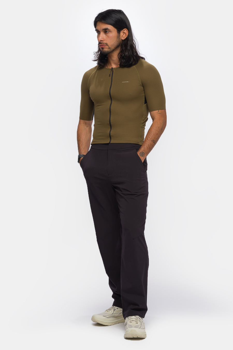 Range Light Jersey in Dark Olive