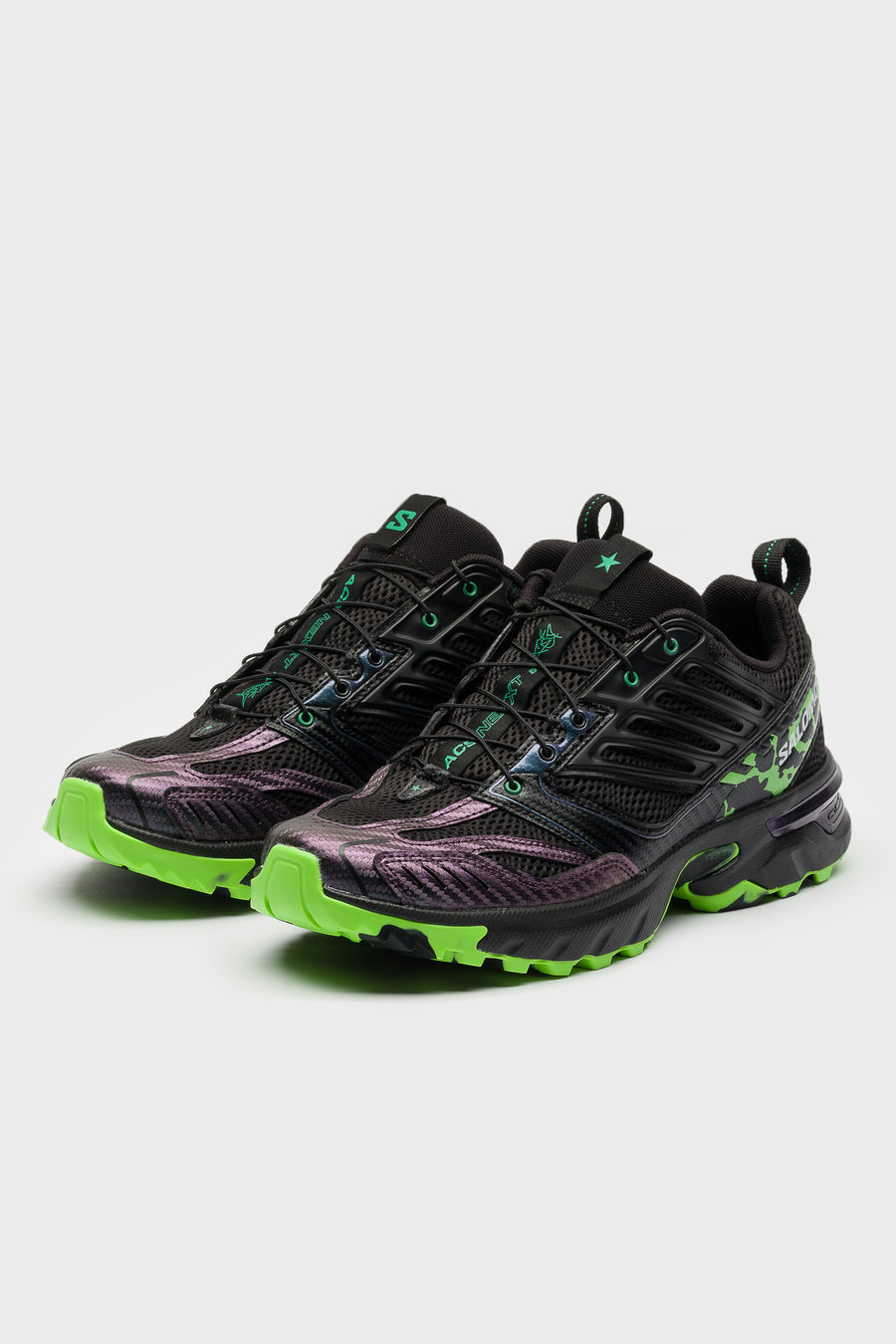 SALOMON ADVANCED Feid ACS Nexxt Sneaker in Black/Bright Green/Green Gecko - Notre