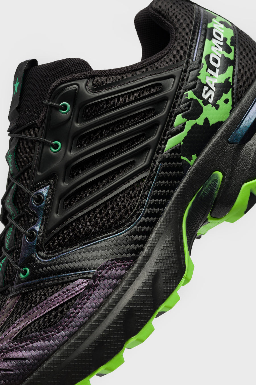 SALOMON ADVANCED Feid ACS Nexxt Sneaker in Black/Bright Green/Green Gecko - Notre