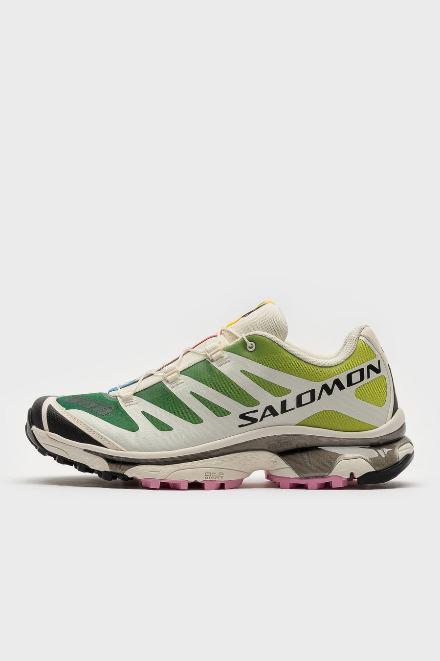 SALOMON ADVANCED XT-4 OG Sneaker in Vanilla Ice/Acid Lime/Pink Frosting - Notre
