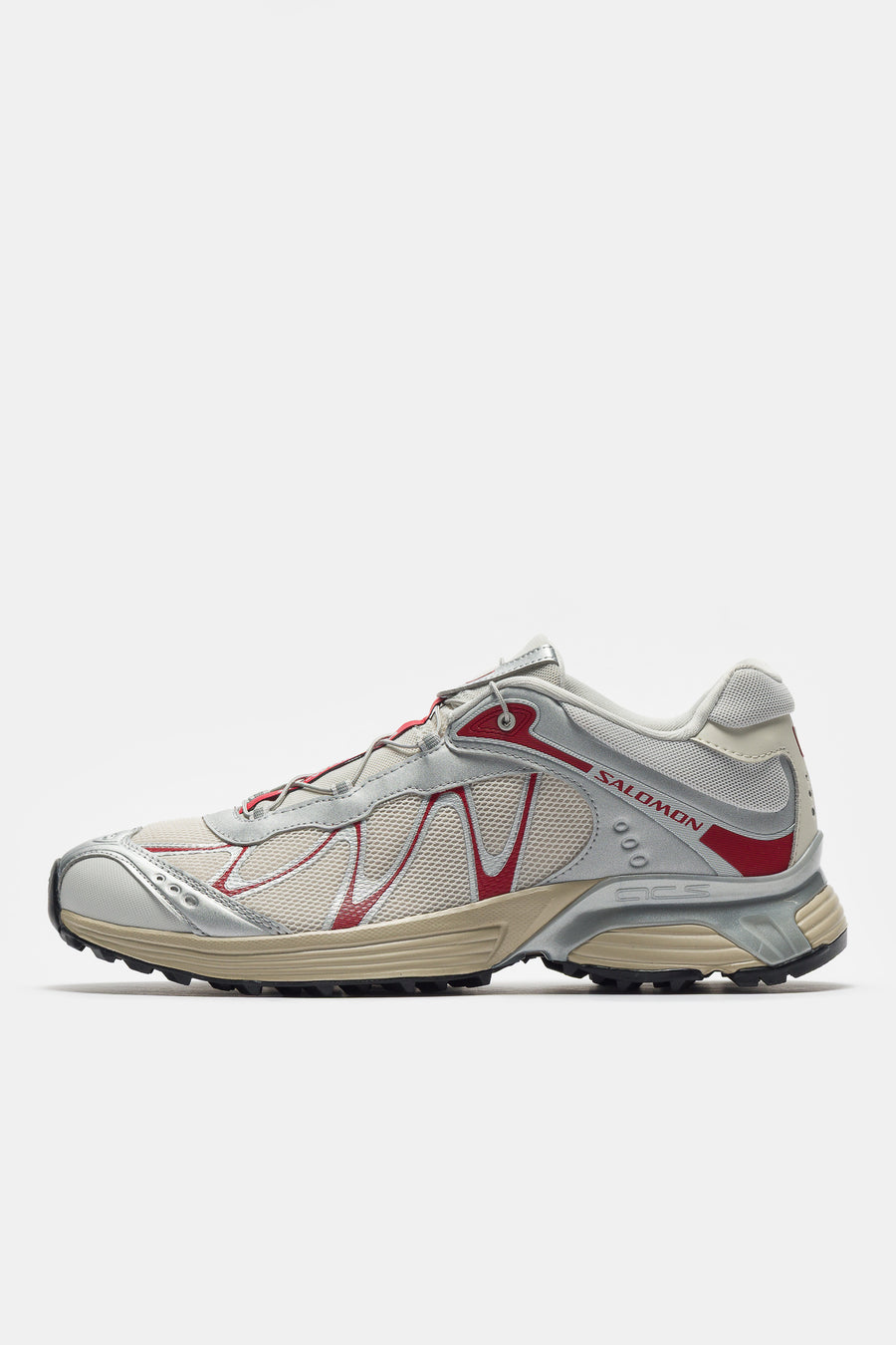 SALOMON ADVANCED XT-Whisper Sneaker in Almond Milk/FTW Silver/Lava Falls - Notre