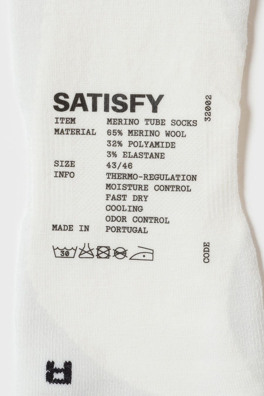 Merino Nylon Tube Sock in Off White