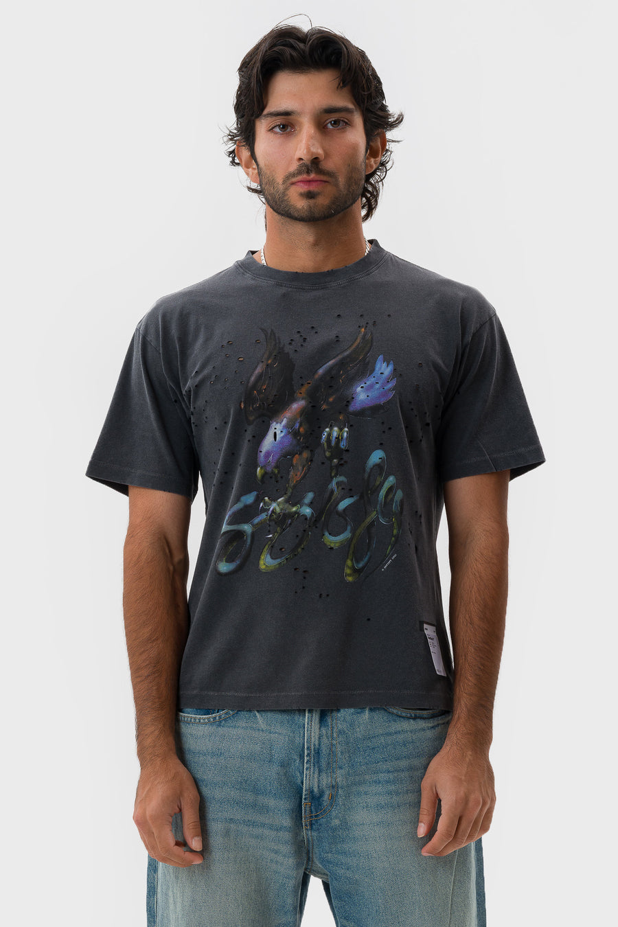 MothTech™ Eagle T‑Shirt in Aged Black