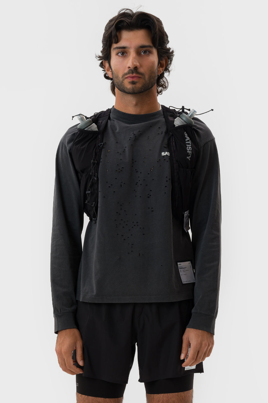 MothTech™ Long T-Shirt in Aged Black