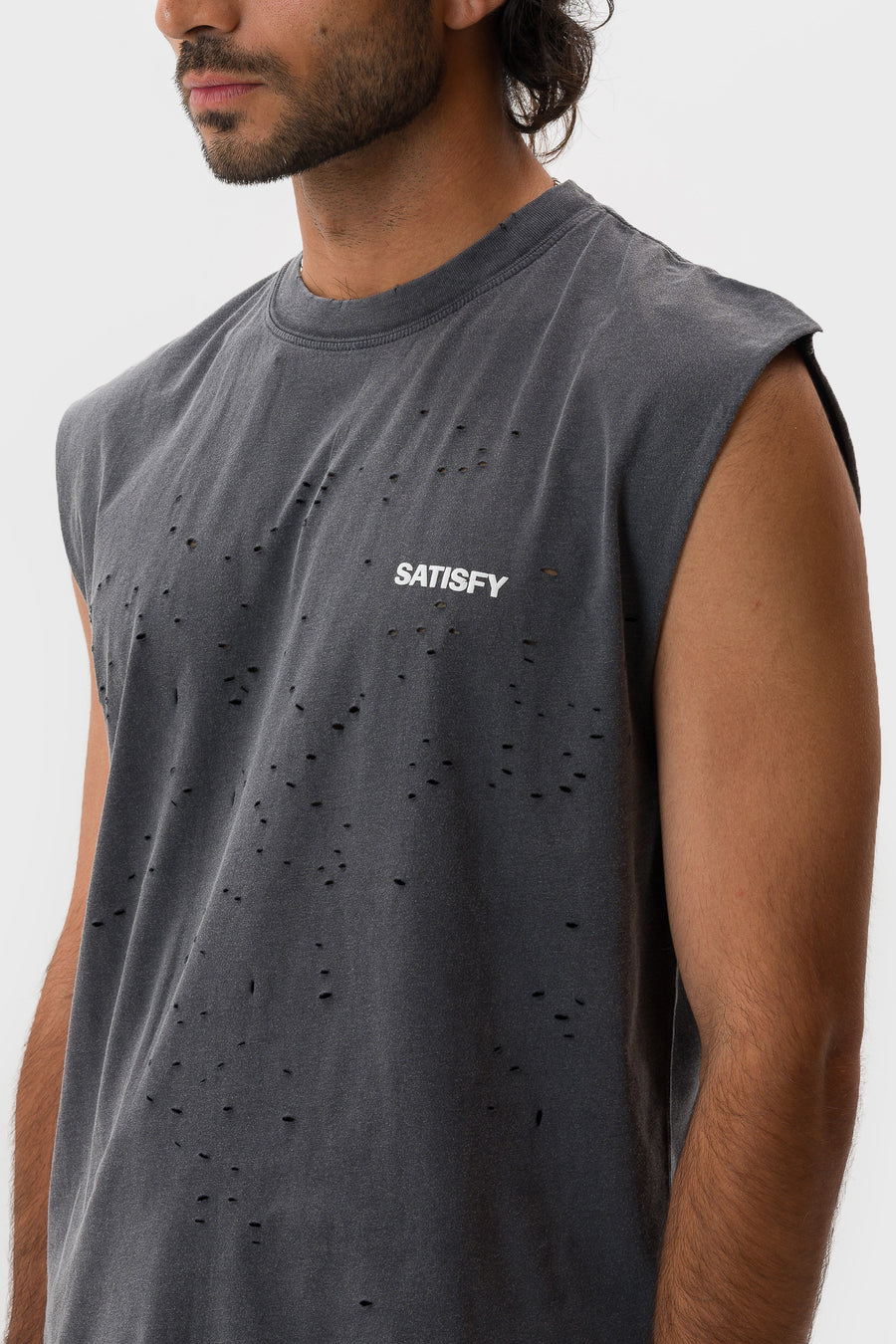 MothTech™ Muscle T-Shirt in Aged Black