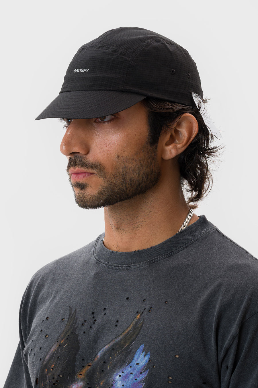 Satisfy Rippy™ Air Trail Cap in Black - Notre