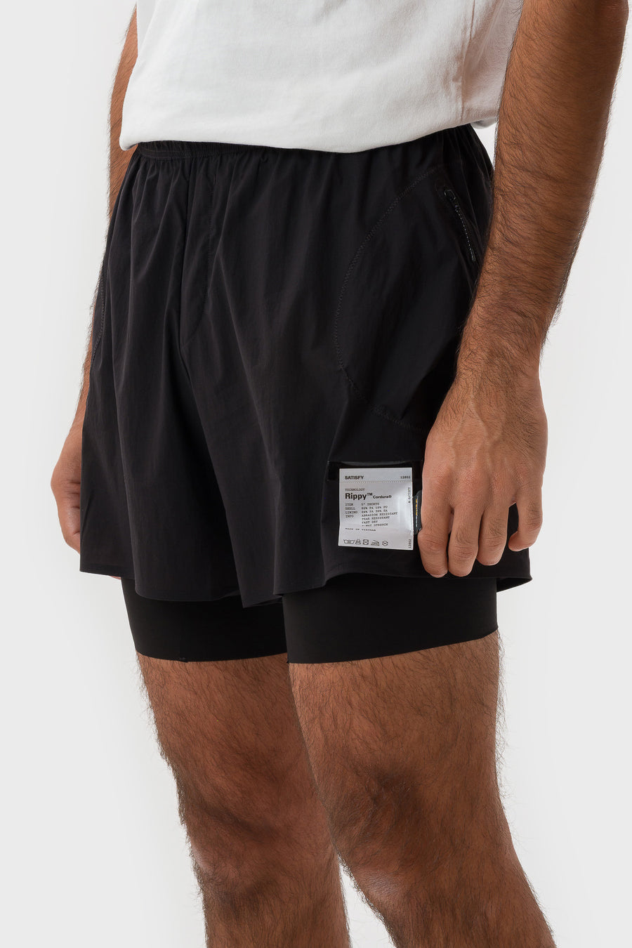 Rippy™ Cordura® 5" Trail Short in Black