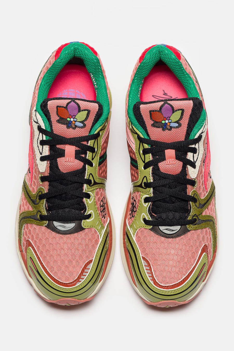 Jae Tips ProGrid Triumph 4 Sneaker in Peach/Leaf