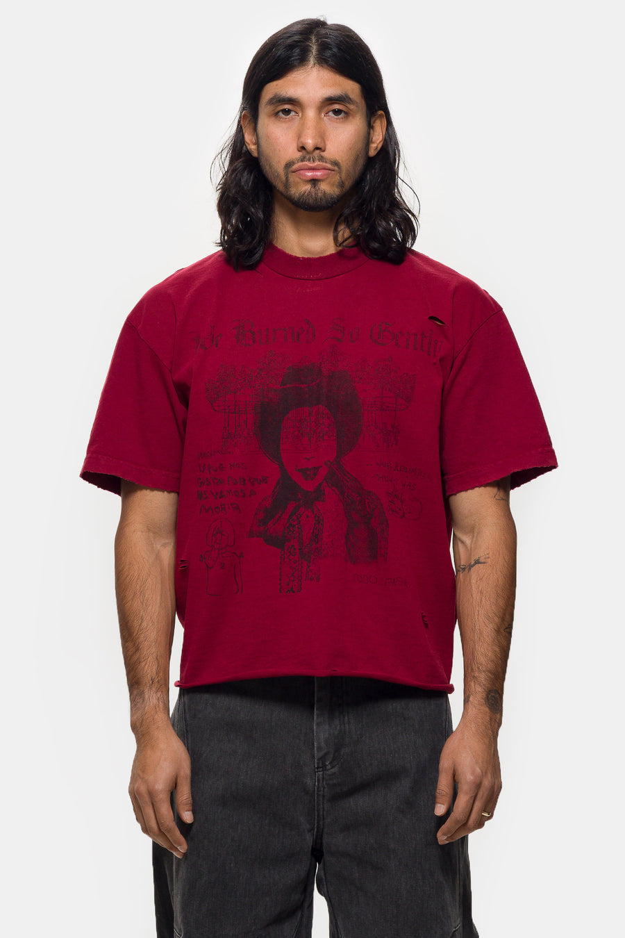 Just Remember T-Shirt in Faded Red