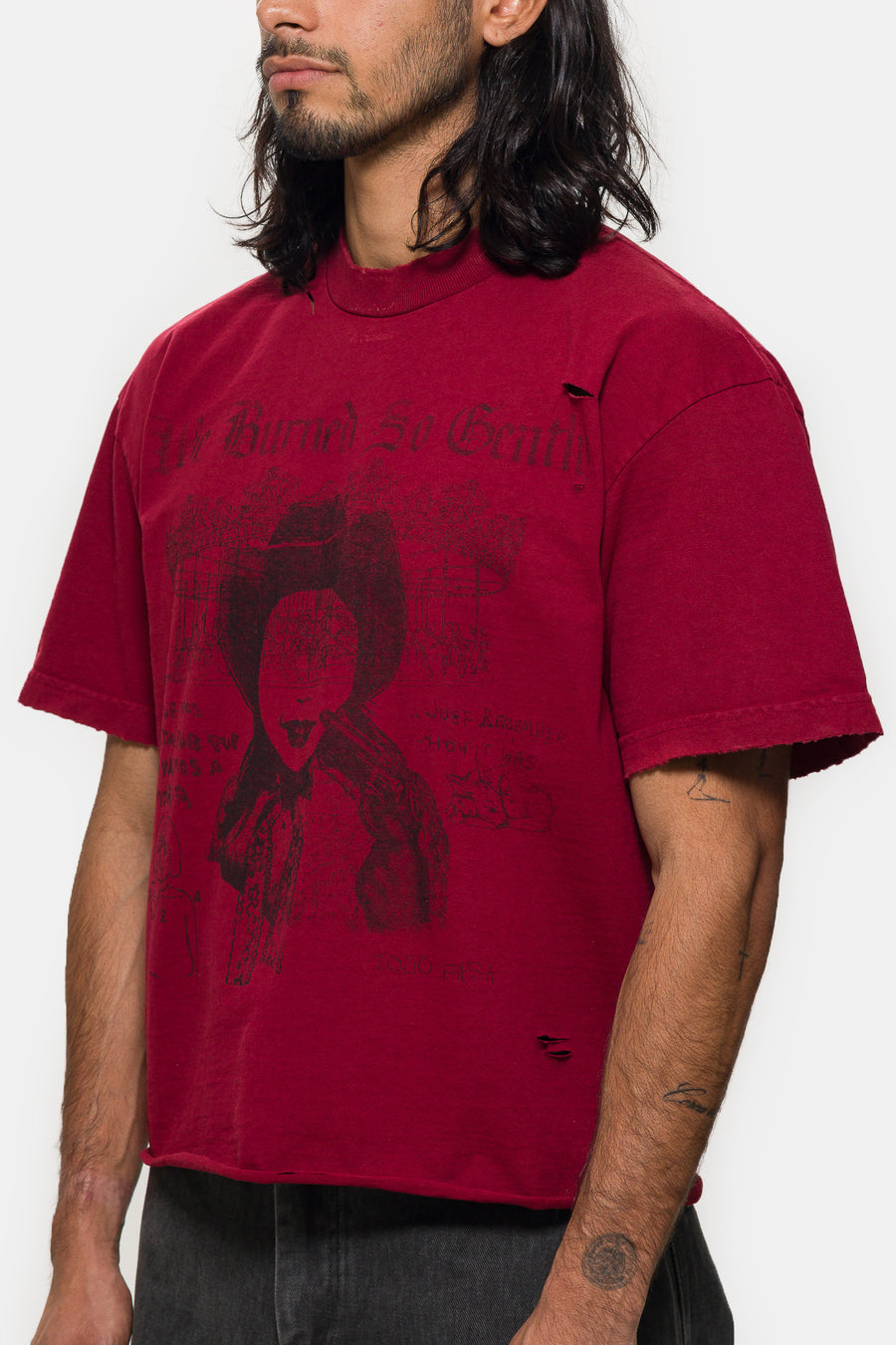 Just Remember T-Shirt in Faded Red