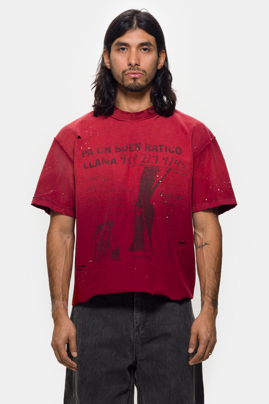 Just Remember T-Shirt in Faded Red