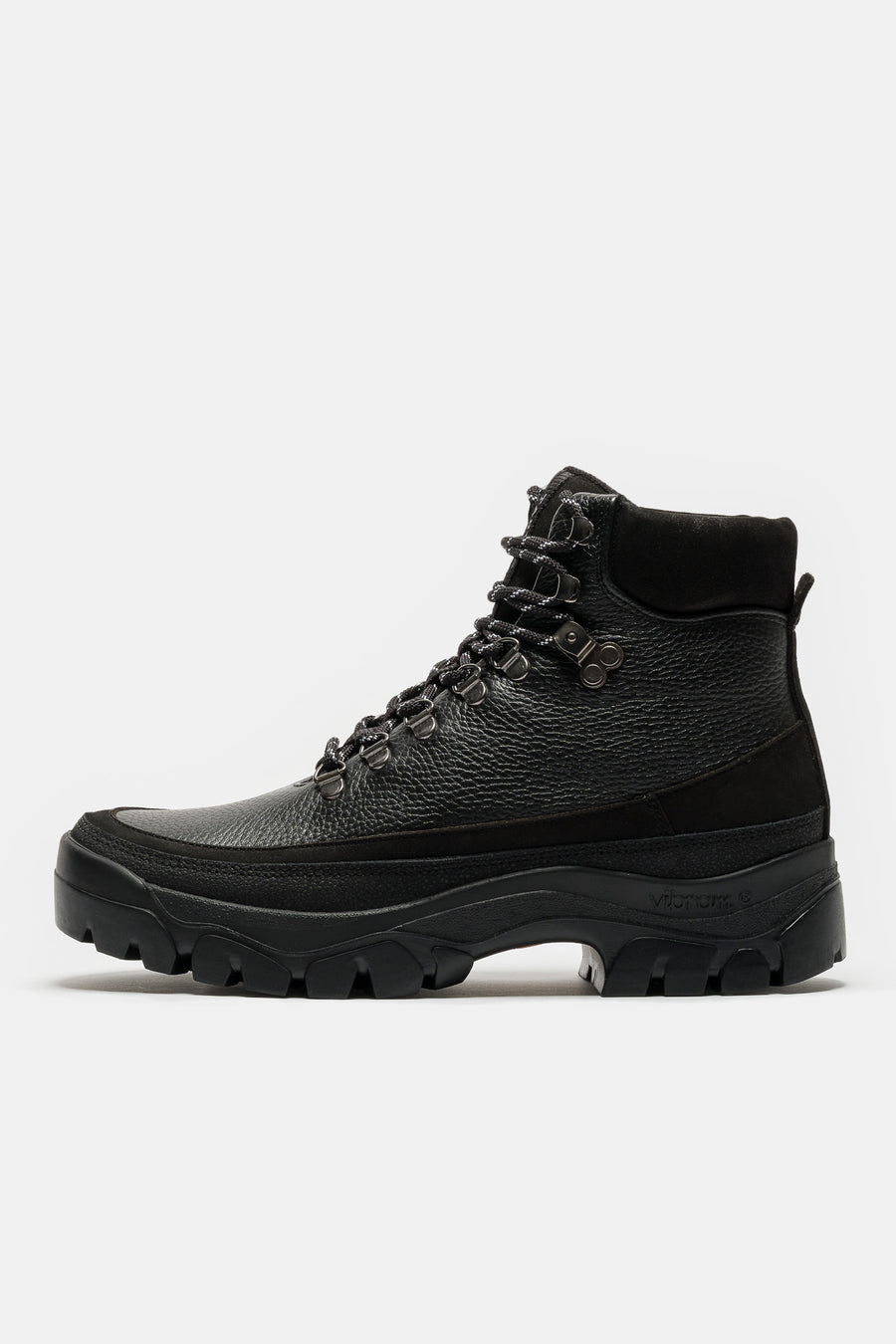Tarvas Easy Hiker High Boot in Black Leather - Notre
