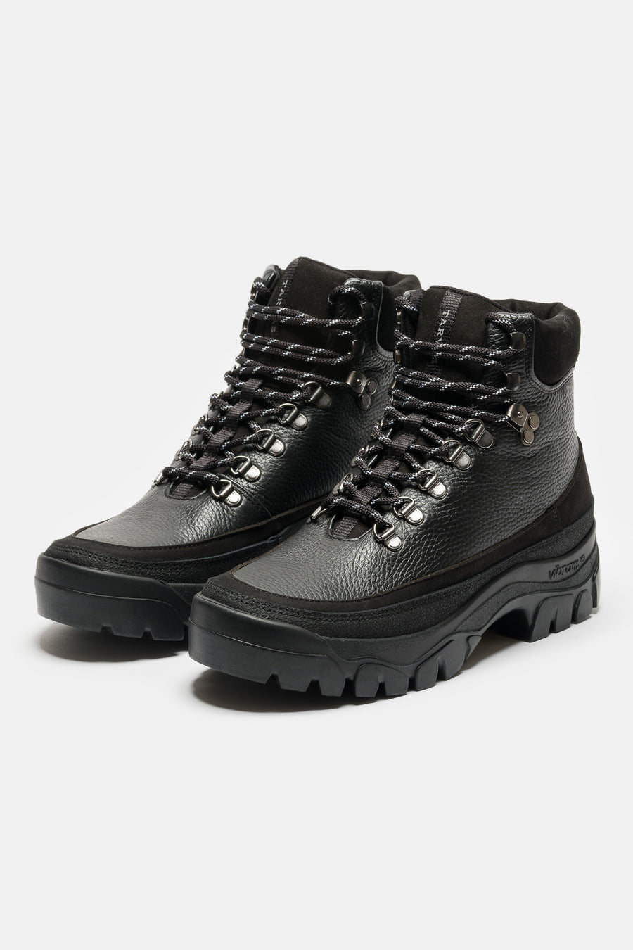 Tarvas Easy Hiker High Boot in Black Leather - Notre