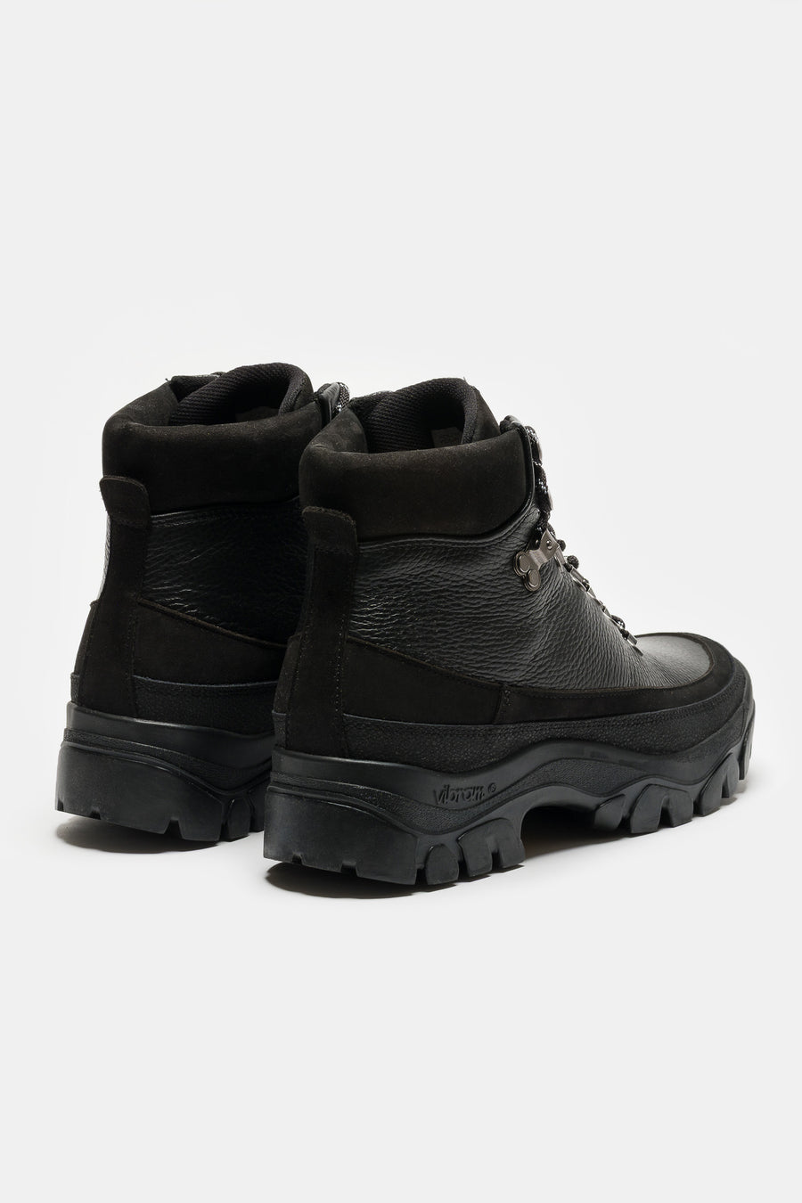 Tarvas Easy Hiker High Boot in Black Leather - Notre