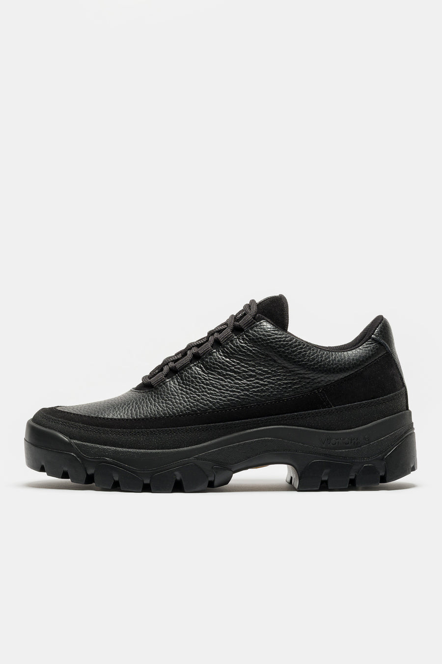 Tarvas Easy Hiker Shoe in Black Leather - Notre