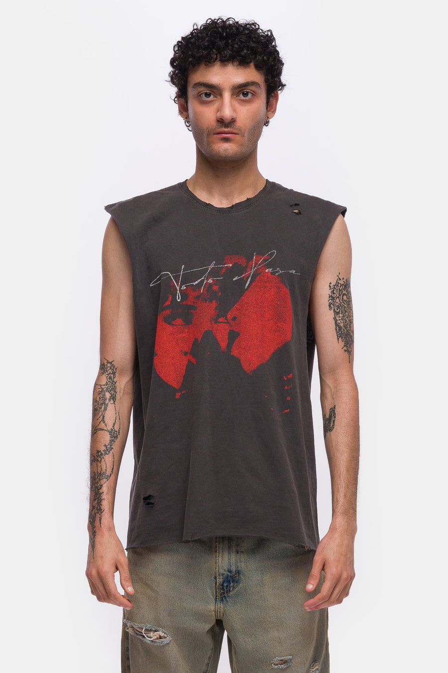 TODO PASA Can't Prey Sleeveless T-Shirt in Vintage Black - Notre