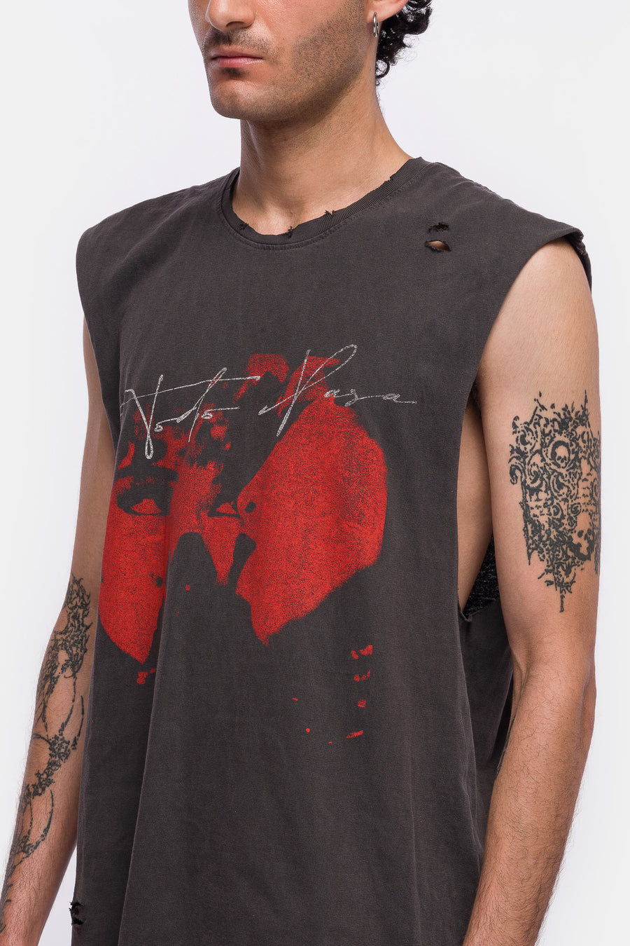 TODO PASA Can't Prey Sleeveless T-Shirt in Vintage Black - Notre