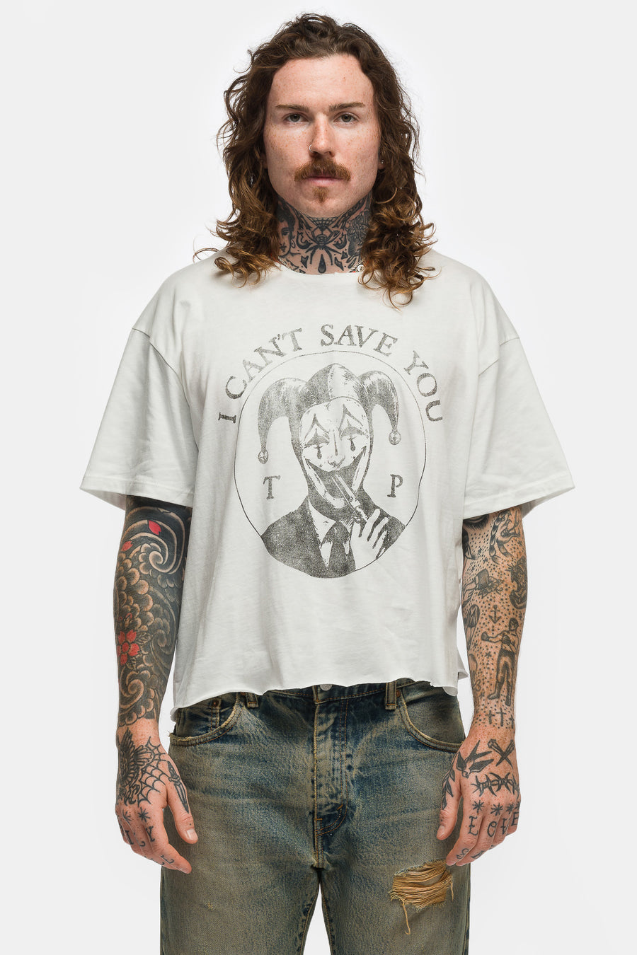 Can't Save You T-Shirt in White