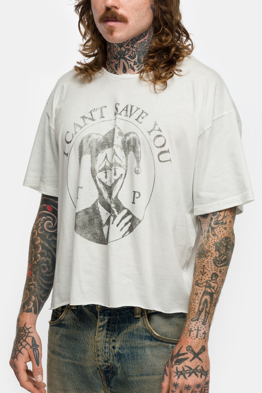 Can't Save You T-Shirt in White