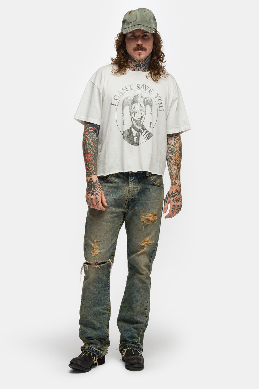 Can't Save You T-Shirt in White
