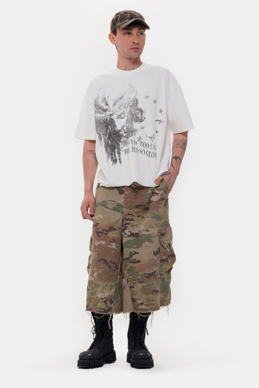 TODO PASA Drifter Cargo Shorts in Camo - Notre