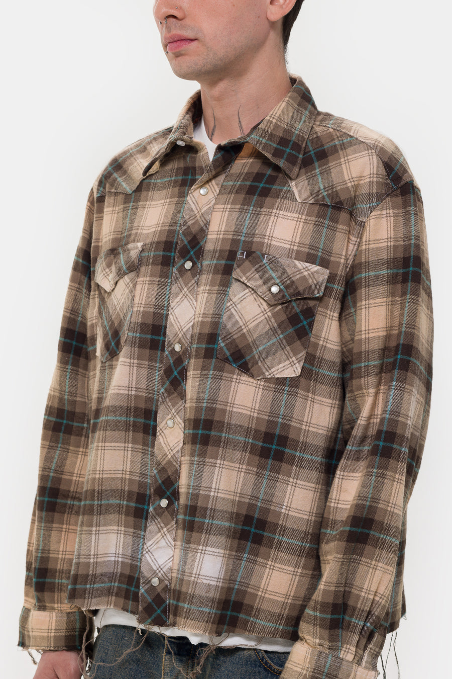 TODO PASA Drifter Flannel Shirt in Brown - Notre