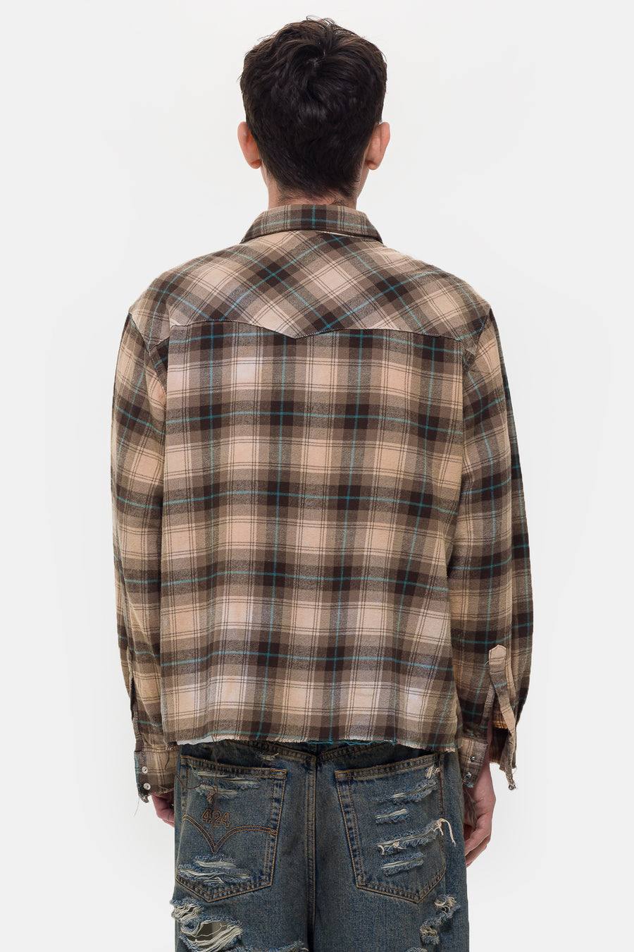 TODO PASA Drifter Flannel Shirt in Brown - Notre