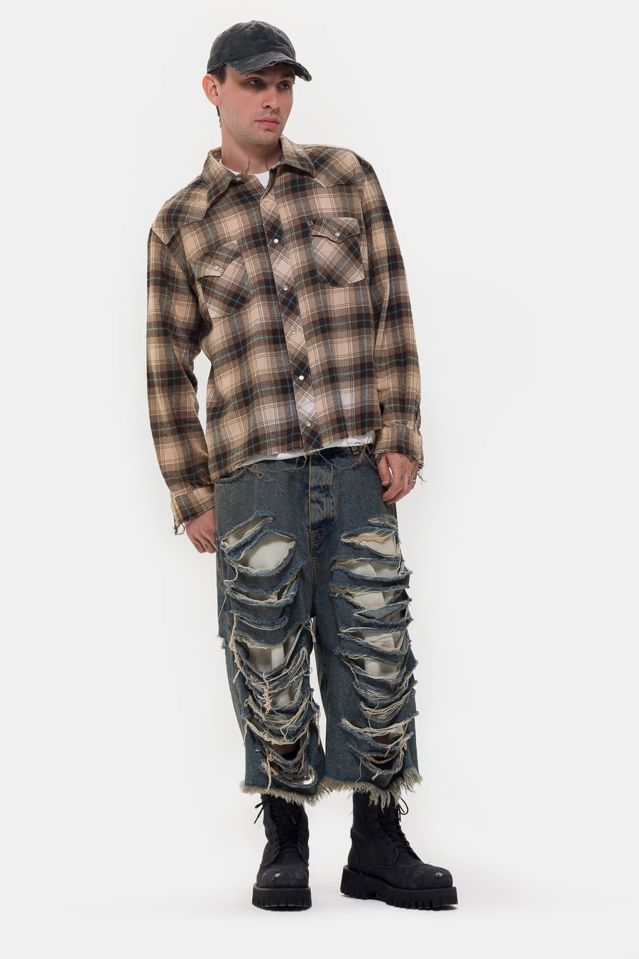 TODO PASA Drifter Flannel Shirt in Brown - Notre