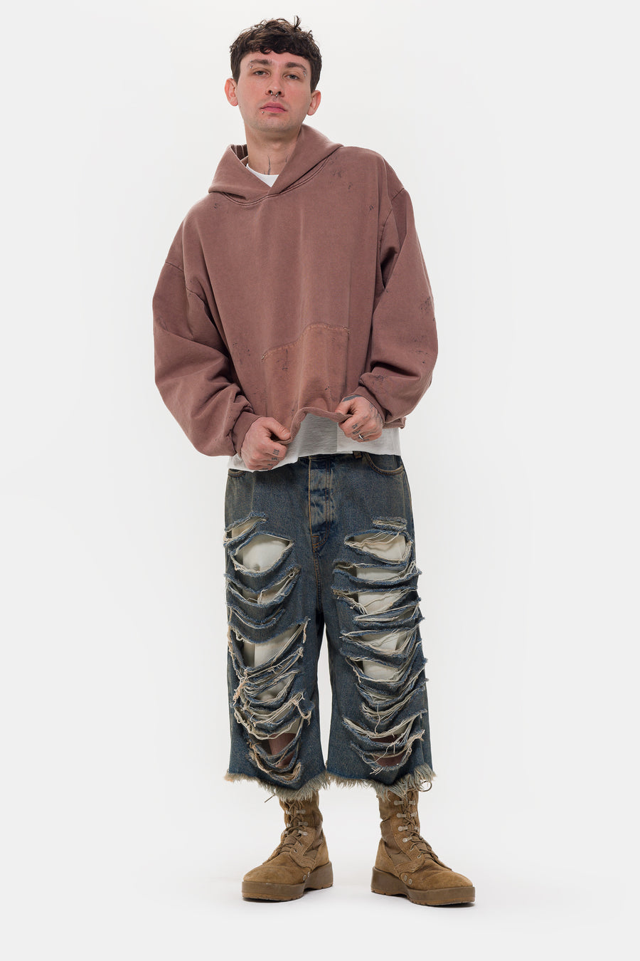 TODO PASA Drifter Hooded Sweatshirt in Clay - Notre