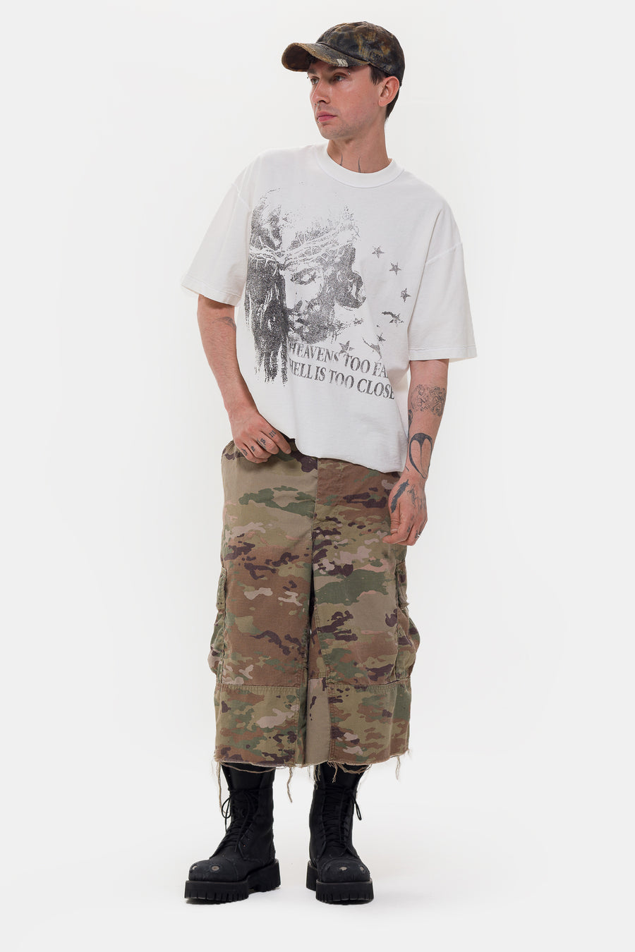 TODO PASA Heavens Too Far T-Shirt in Off-White - Notre