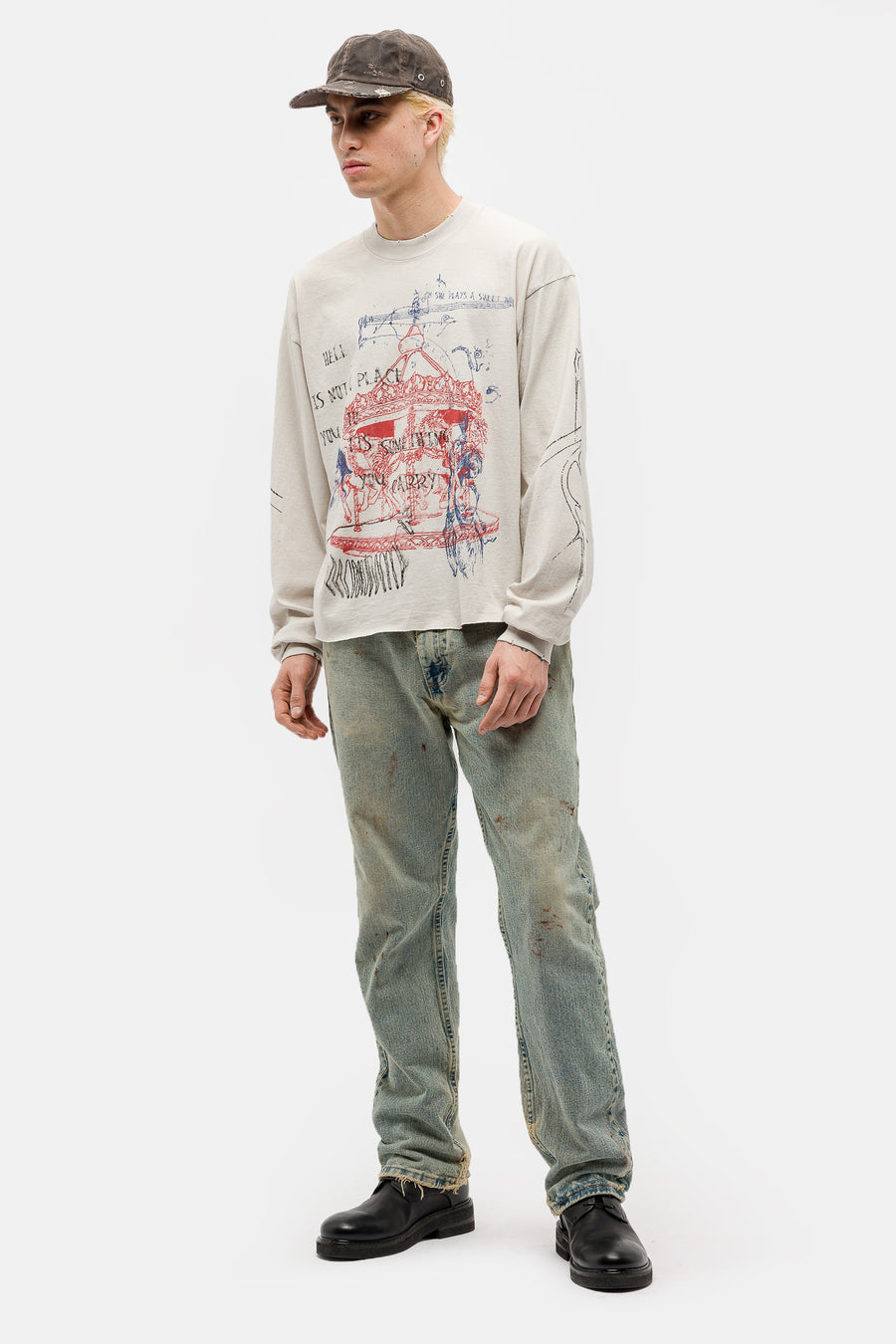 TODO PASA Hell Longsleeve T-Shirt in Cement - Notre