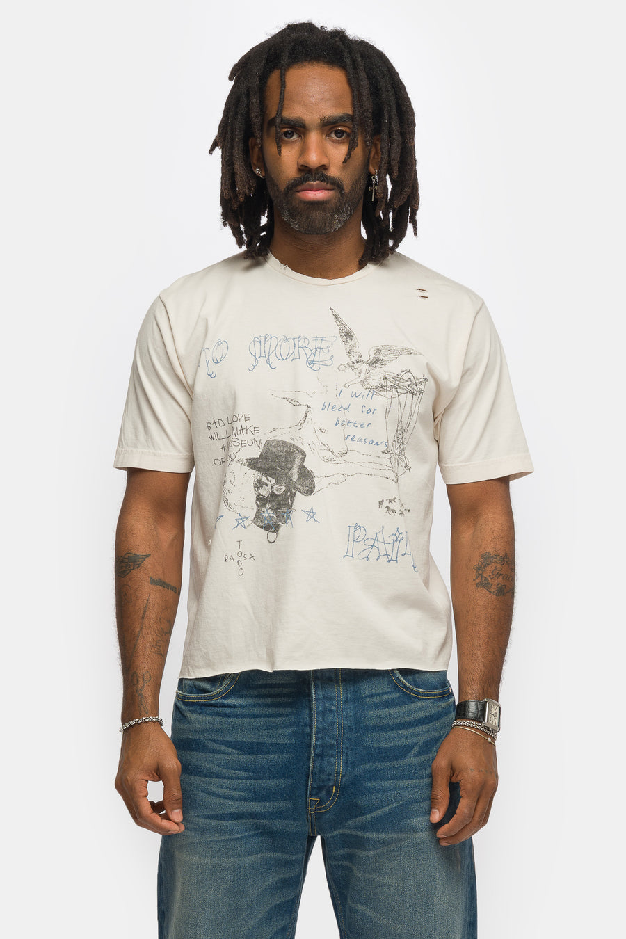 TODO PASA No More Pain T-Shirt in Cream - Notre