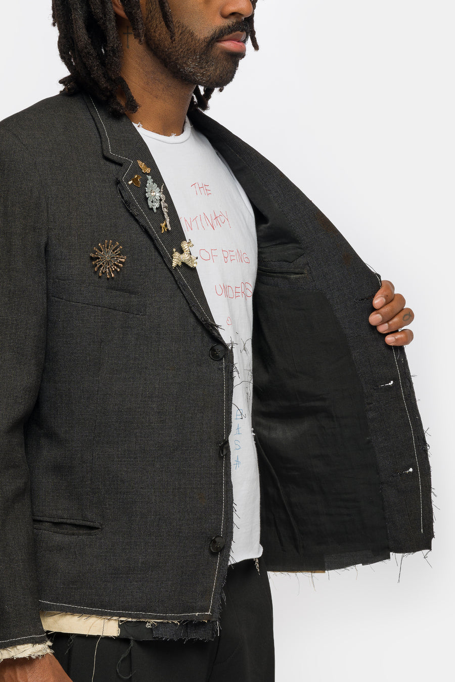 TODO PASA Sol Clavo Jacket in Dark Grey - Notre