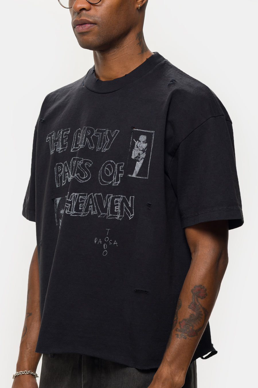 TODO PASA The Dirty Parts Of Heaven T-Shirt in Black - Notre