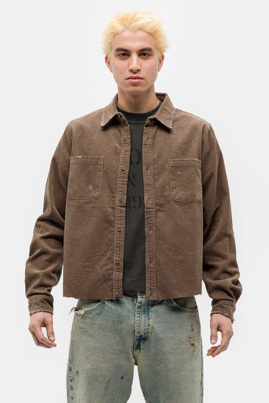 TODO PASA Western Button Up Shirt in Brown - Notre