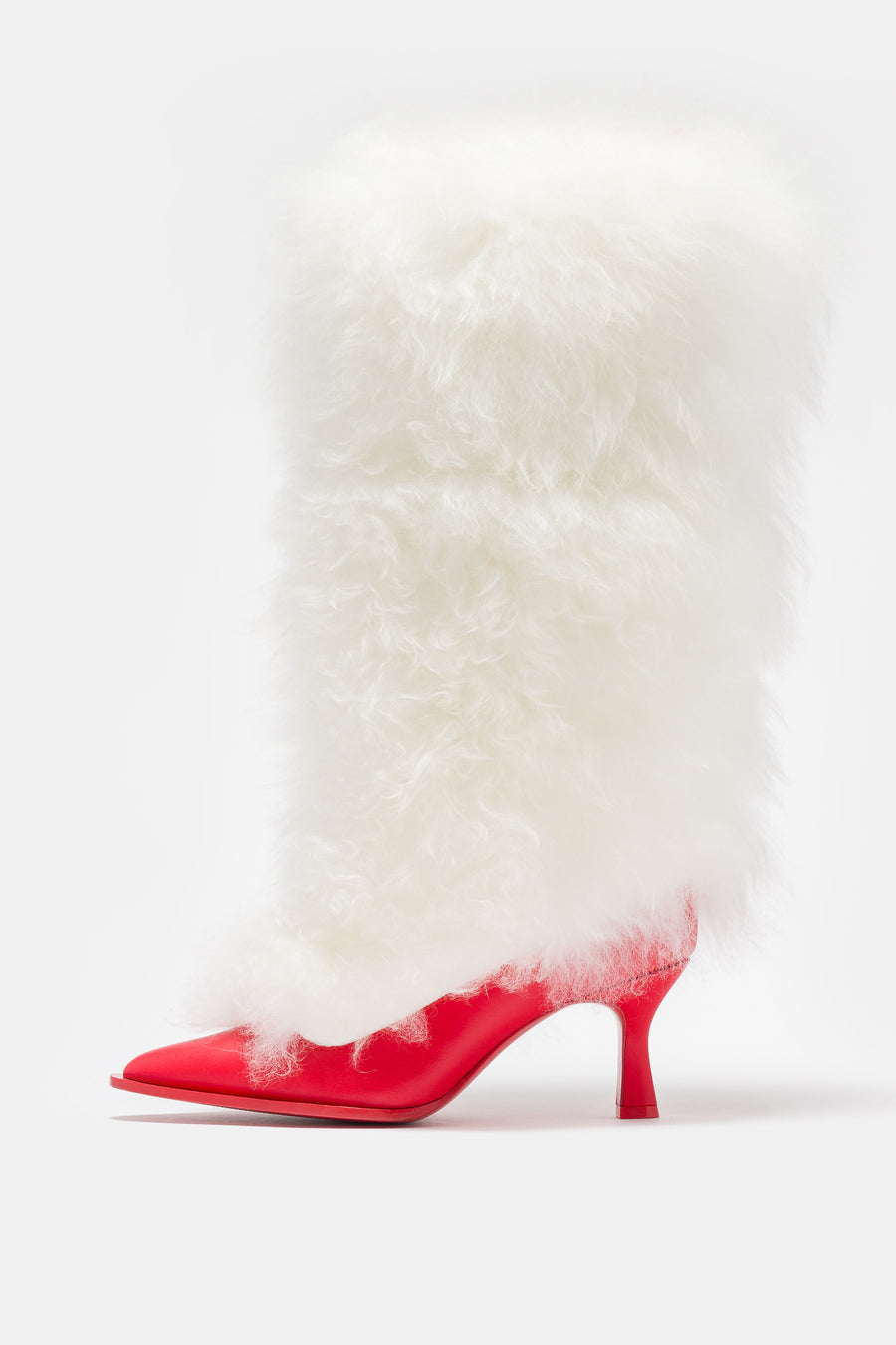 UGG Ambush Heel in White/Red - Notre