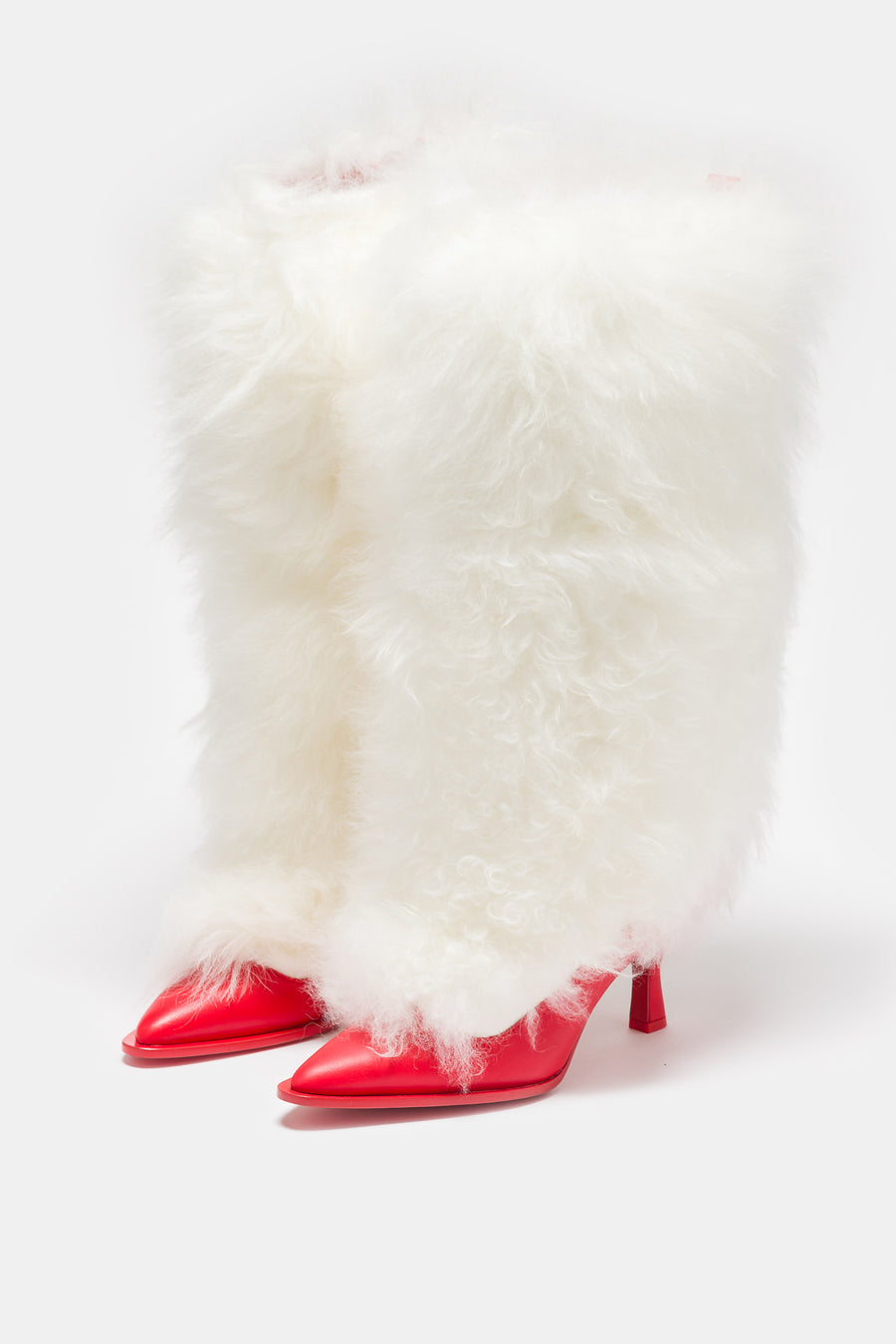 UGG Ambush Heel in White/Red - Notre