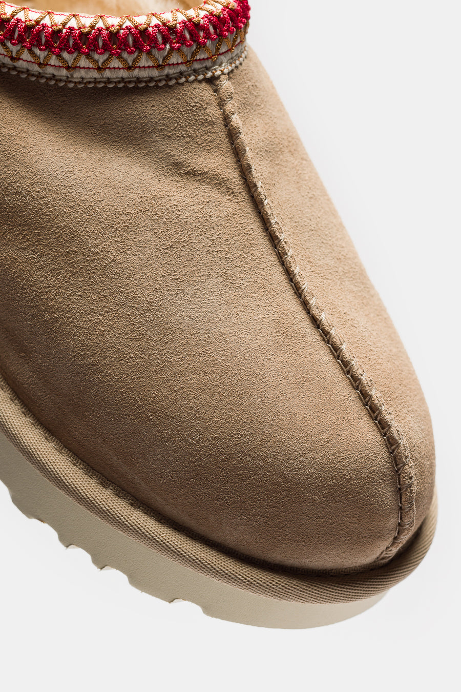 UGG Tasman II Slipper in Sand/Dark Cherry - Notre