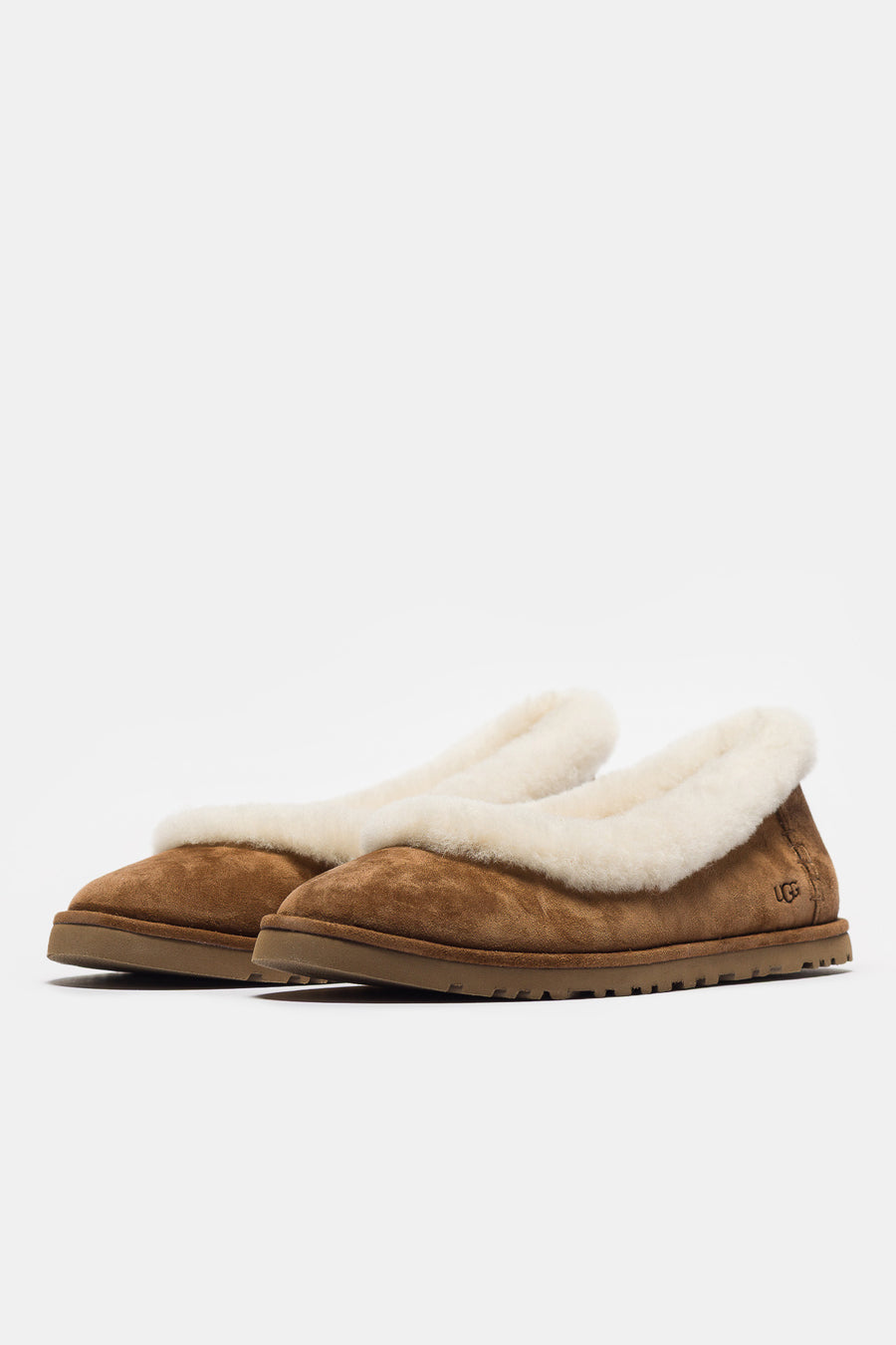 Zora Ballet Flat Slipper in Chestnut