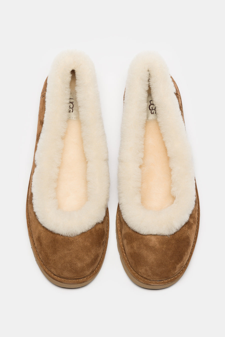 Zora Ballet Flat Slipper in Chestnut