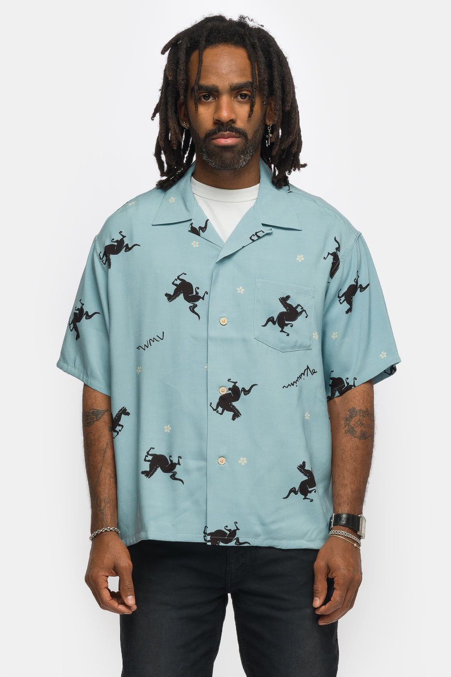 visvim Crosby S/S Shirt in Light Green - Notre