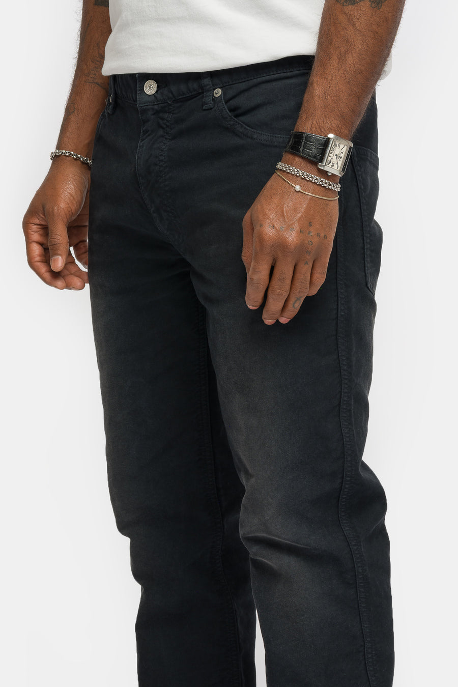 visvim Fluxus 03 G. Cord Pant in Black - Notre