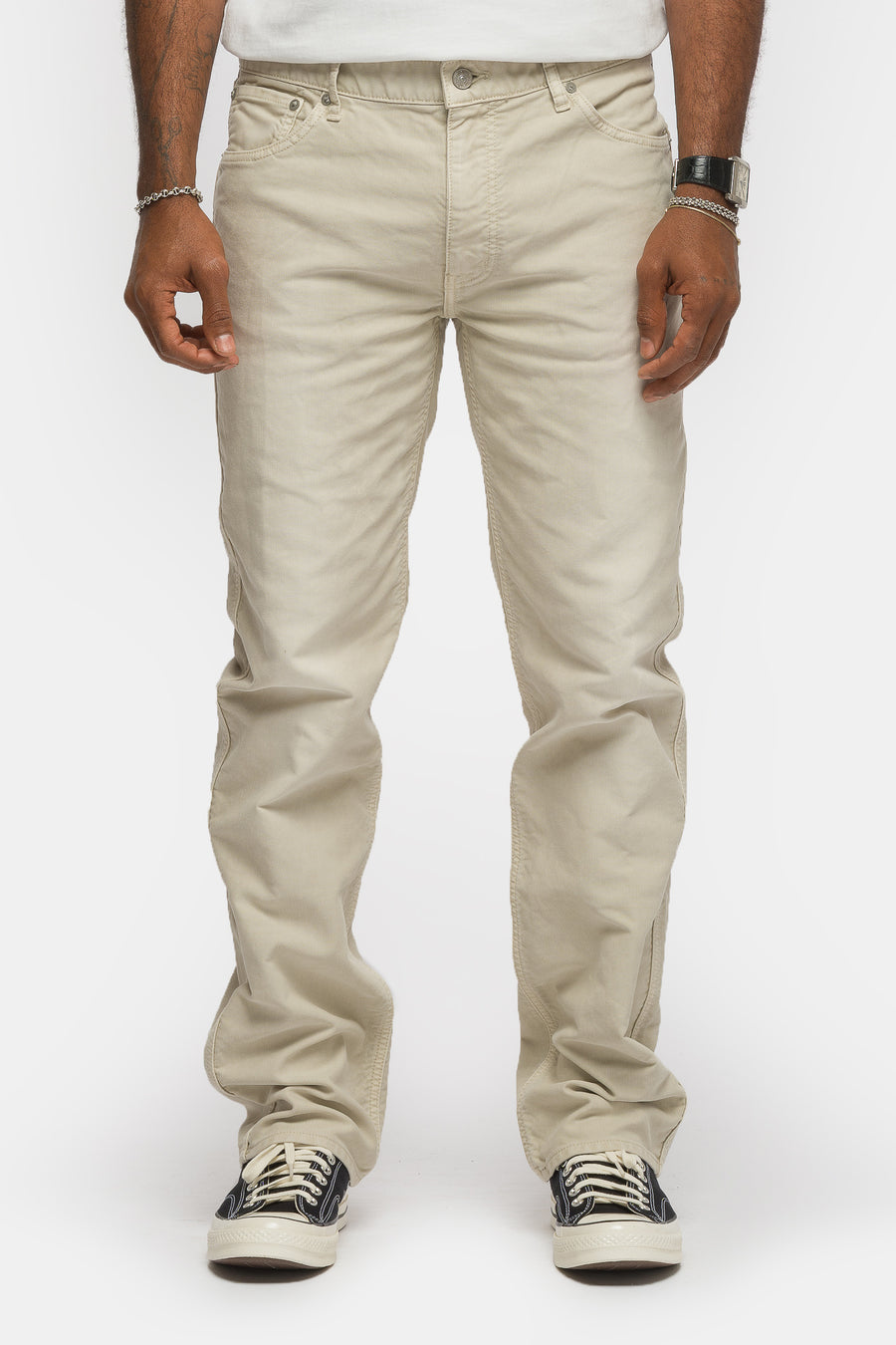 visvim Fluxus 03 G. Cord Pant in Ivory - Notre