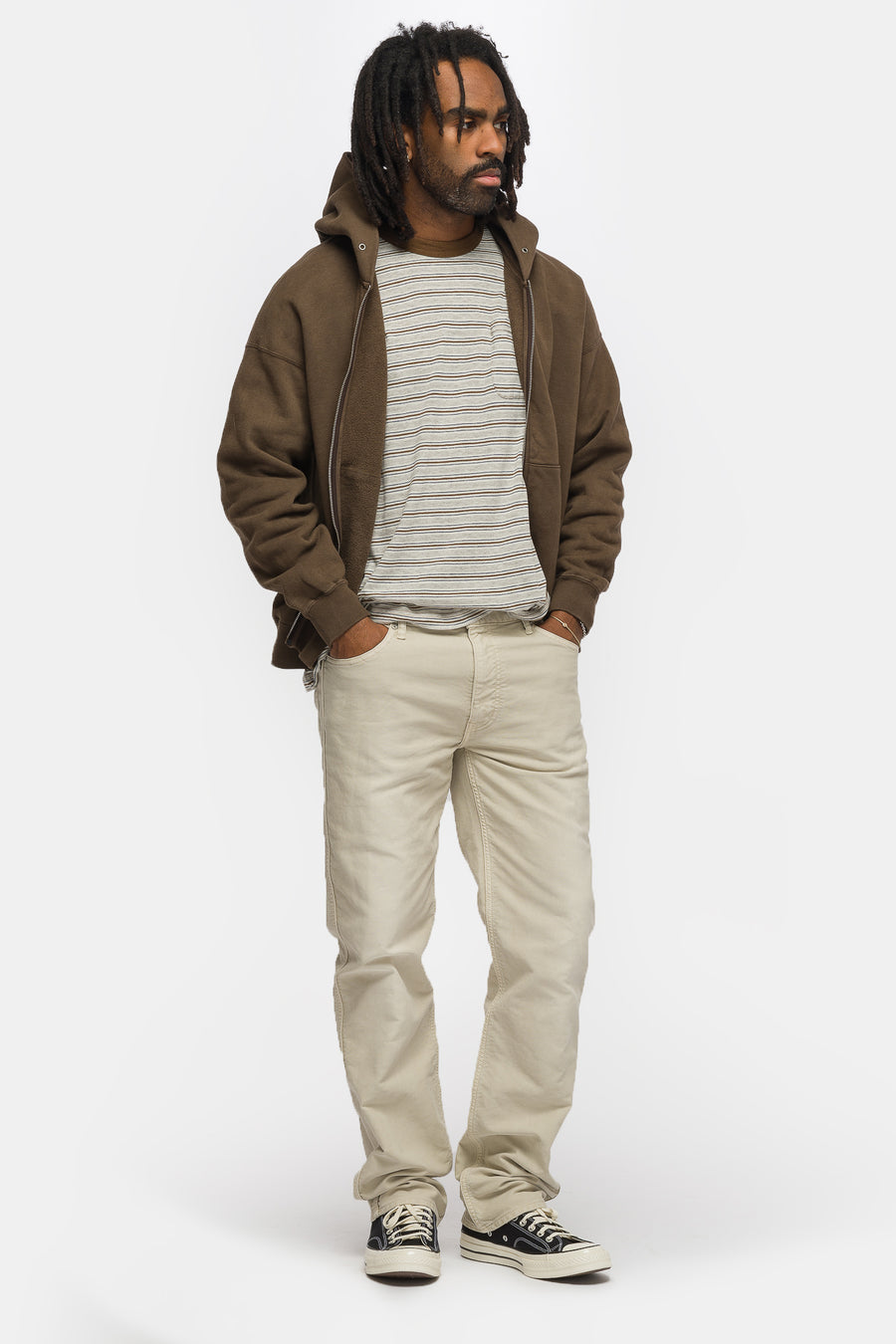 visvim Fluxus 03 G. Cord Pant in Ivory - Notre