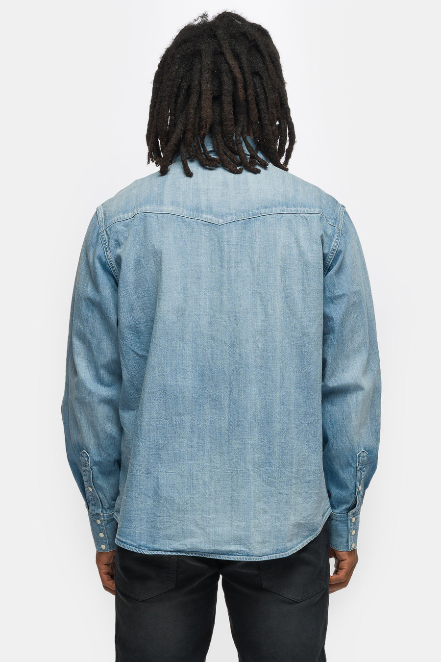 Social Sculpture DMGD Shirt in Light Indigo - VISVIM