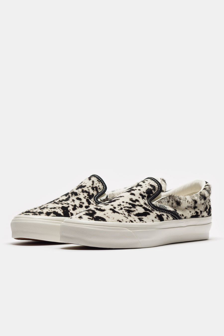 Classic Slip-On 98 Sneaker in Pony Hair Black/White