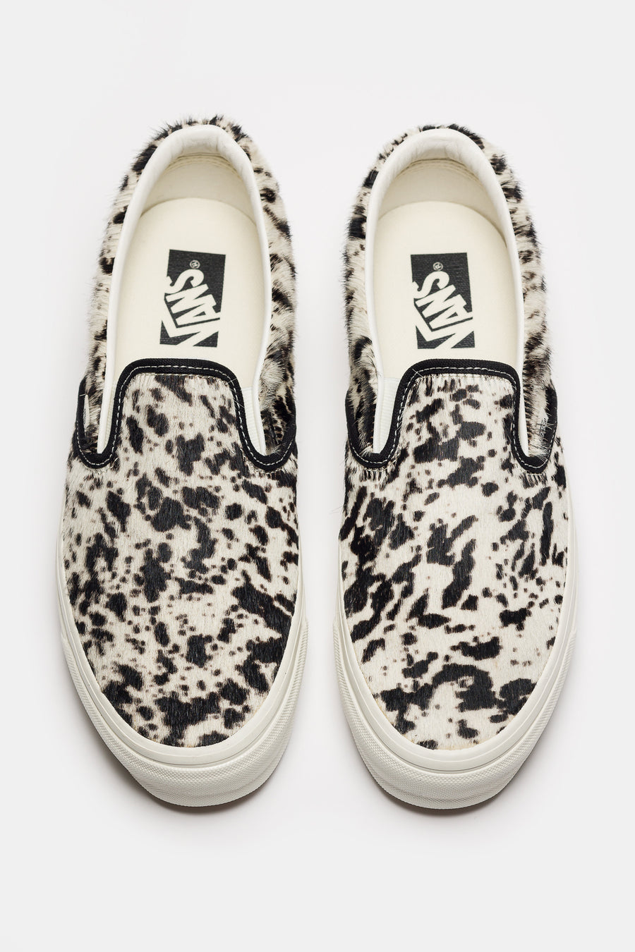 Classic Slip-On 98 Sneaker in Pony Hair Black/White