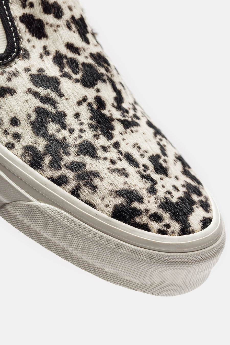 Classic Slip-On 98 Sneaker in Pony Hair Black/White