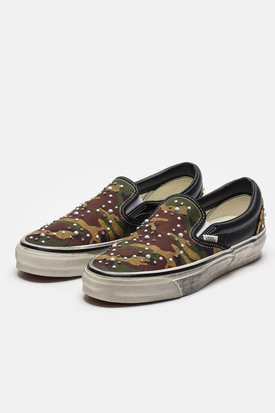 Vans LX Classic Slip-On 98 Sneaker in Pearlized Camo/Black - Notre